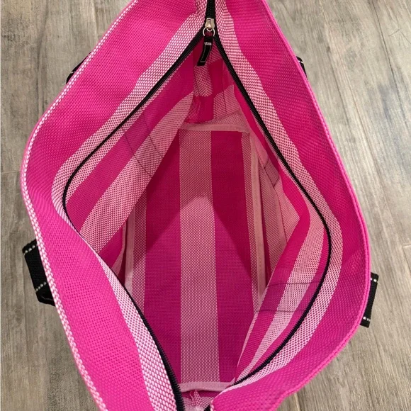 Scout Pink and Black Striped Tote - Picture 2 of 2